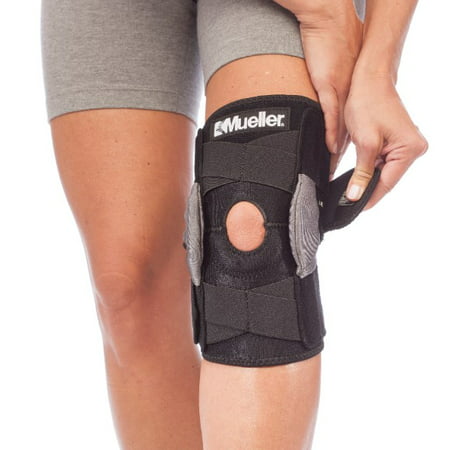 Mueller Adjustable Hinged Knee Brace, Black, One Size Fits (Best Exercises For Knee Replacement Patients)