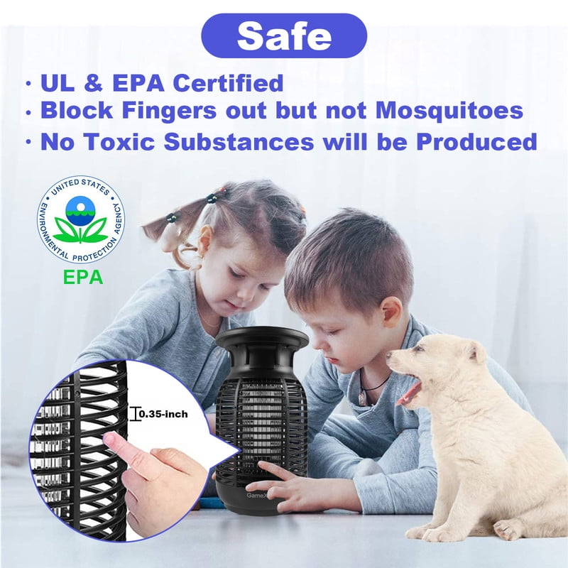Active Mind Ltd 4000V Bug Zapper Indoor Outdoor Electric, Waterproof Mosquito Zapper with 15W Light, Fly Traps for Backyard Patio & Home, Insect Killer Lantern, Round