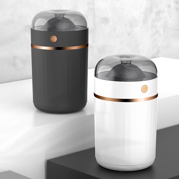 Xihbxyly Humidificador Termostático Inteligente, 1,5 L, Alimentación Por Usb, Funcionamiento Silencioso, Luz Ambiental Que Cambia de Color, Ideal para Dormitorio y Coche, Ideal para Dormir, Diseño Co