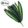 thumbnail image 1 of 20pcs High Simulation Artificial Plant Leaf Brazil Leaves Home Office Cafe Store DIY Decorations (Green), 1 of 8