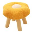 thumbnail image 3 of Taburete de madera para pies, taburete pequeño para pies, bonitos taburetes de madera, taburete para pies, diseño aerodinámico, 3 of 12