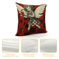 thumbnail image 4 of ARISTURING  Valentines Day Pillow Covers for Valentines Day Decor, Hello Valentine Black Red Buffalo Plaid Check Love Heart Cupid Arrow, Home Throw Pillows Cases for Couch, 4 of 5