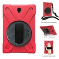 thumbnail image 2 of XYX Case for Samsung Galaxy Tab S4 10.5 inch SM-T830/SM-T835 with 360 Degree Rotating, Hand Strap, Shoulder Strap, Red, 2 of 7