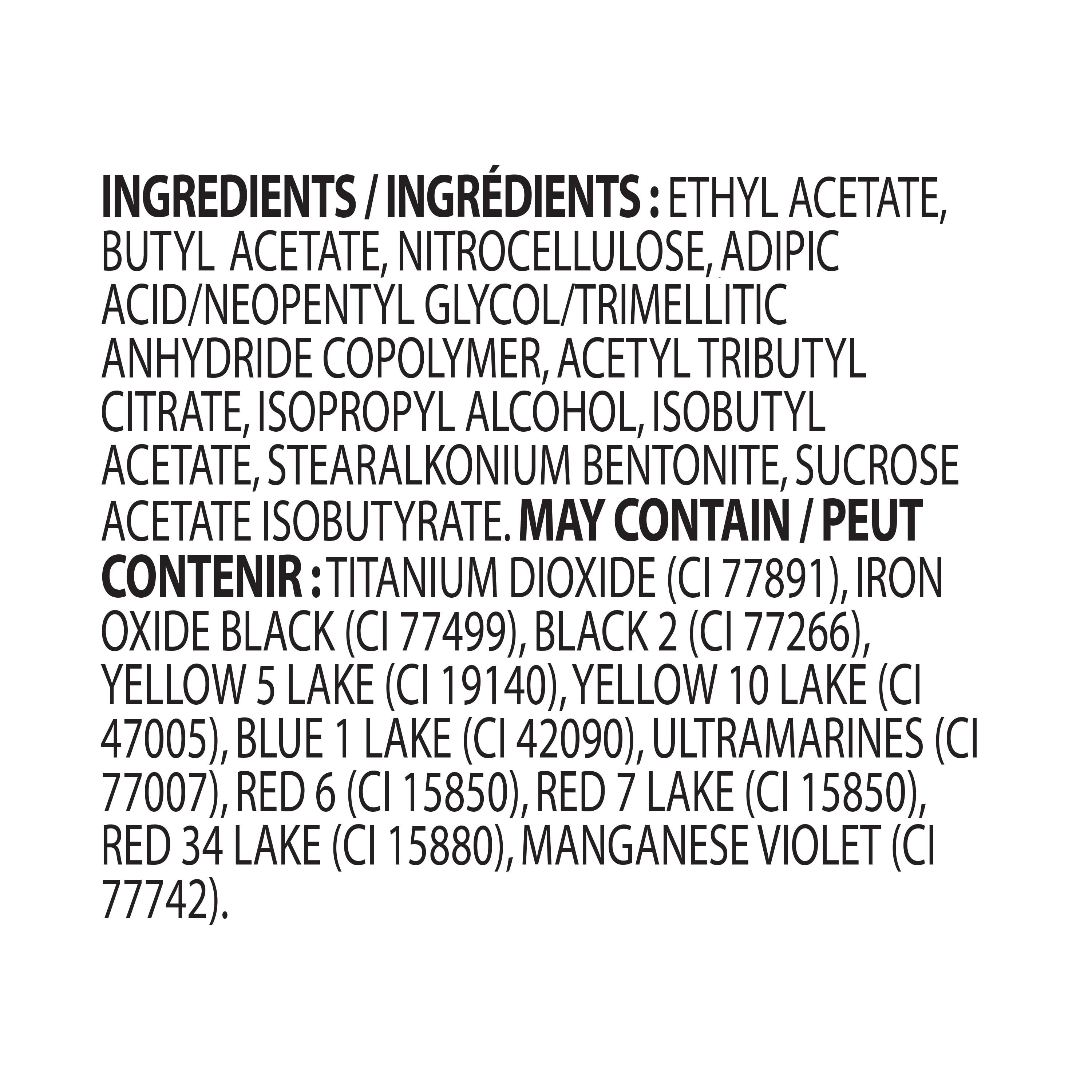 (3 pack) L.A. COLORS Gel-like Nail Polish, Mademoiselle, 0.44 fl oz