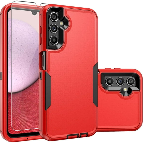 Galaxy A14 5G Phone Case,Samsung A14 5G Case [Shockproof] [Dropproof] [],Heavy Duty Protection Phone Case Cover for Samsung Galaxy A14 5G (Red Black)