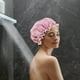 thumbnail image 1 of Gorro de ducha, gorro de baño de doble capa para el hogar, gorro de ducha grueso para mujer, resistente al aceite y al champú., 1 of 7