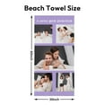 thumbnail image 3 of Custom Photo Beach Towel, Family Photo Pool Towel, Bestie, Anniversary, Valentine's Day Gift, Summer Lovers Gift, Photo Gift for Friends, 3 of 5