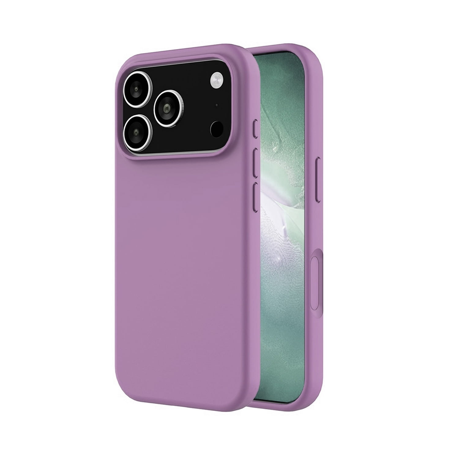 Matte Silicone Protective Case for iPhone 17 Pro Max - Lilac