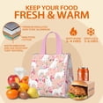 thumbnail image 5 of Great Pyrenees Dog and Pioneer Flower Insulated Lunch Bag for Women & Adults,Large Portable Soft Cooler Lunch Bag,Thermal Food Storage Tote with Pearl Cotton,8.66L,8.75x5.75x9.5 Inch, 5 of 6