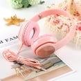 thumbnail image 7 of xgfhyjeh Wired Bluetooth Headset, Noise Cancelling Over Ear Headphones for Sleep Gaming Running Workout Gym, Portable Foldable Lightweight Memory Foam PC Headset, Stereo Bass, 7 of 7
