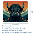 thumbnail image 5 of Yak Printed Square Desk Pad Mouse Pad Desk Mat Non-Slip Rubber Bottom – 8.3x9.8 Inch – Suitable for Office and Gaming, 5 of 6