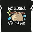 thumbnail image 4 of Inktastic My Nonna Loves Me with Sloth and Hearts Boys or Girls Toddler T-Shirt, 4 of 5