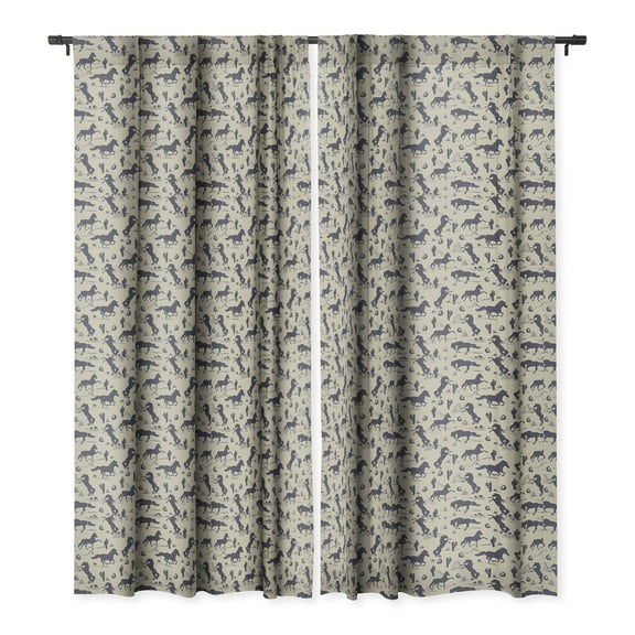 Society6 Marta Barragan Camarasa Western Landscape Single Panel Room Darkening Window Curtain 50" x 84"