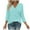 01* Light Blue, variant on bnaln Womens Tops 3/4 Sleeve Spring Summer Shirts V Neck Basic Tees Casual Loose Tunic Blouse Solid Loose Fit T-Shirts Dressy Elegant Tops Lightweight Comfy Pullover Vacation Outfit