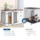 thumbnail image 5 of Qinaqin 44'' cm de Profundidadog Crate Furniture con Cajón & Gabinete Resistente Kennel Profundidad Madera Indoor Pet Cage Side End Mesa para Pequeño to Mediano Pets, 5 of 7