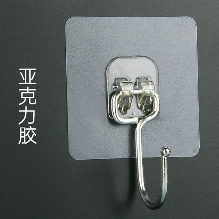 

DDWD punch-free hook strong adhesive wall hanging wall transparent household seamless load-bearing kitchen sticky hook