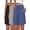 Z-Black-Grey-Blue, variant on MOSHU Womens Cotton Shorts Drawstring Waist Sweat Shorts for Women Summer Casual Shorts with Pockets