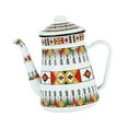 thumbnail image 4 of Cafetera Esmaltada, Hervidor de Agua Caliente Floral con Asa, Hervidor de Café para Acampar, Hervidor de Té de Agua Caliente para El Hogar, Cocina de 15L, 4 of 8