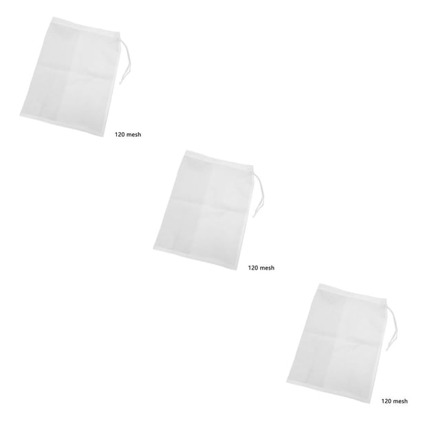 Ounissouiy Bolsa de colador de café, colador de jugo de leche de nailon, bolsa de filtro de cocina de té reutilizable, malla 120 Type1 NO1 Ounissouiy CBP066658