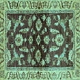 thumbnail image 1 of Ahgly Company Indoor Square Oriental Light Blue Traditional Area Rugs, 3' Square, 1 of 4