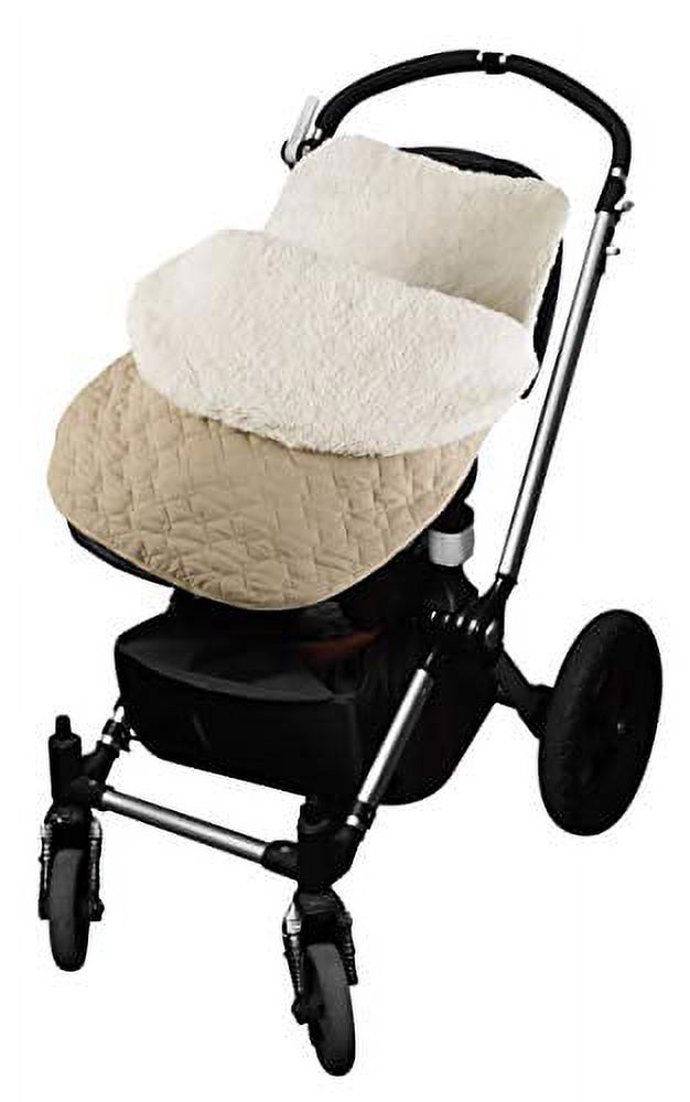 Tadpoles Quilted Stroller & Car Seat Cover, Taupe
