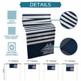 thumbnail image 6 of Navy Blue Table Runner 70 Inches, Nautical Coastal Sea Abstract Art Bed Runner Dresser Scarves Tabletop for Indoor Outdoor Parties/Ceremony/Banquet, 13" x 70", 6 of 8