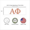 thumbnail image 2 of Pro-Graphx Alpha Phi Greek Sorority Sticker Decal, 2.5 Inches Tall, Coral, 2 of 7