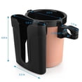 thumbnail image 2 of YWIYIUD 2PCS 3.3x4.8inch Multifunctional and Durable Bike CupHolder with Phone Keys Holder Practical Outdoor Riding Gear Cup Holder Suitable for Bike and Motorcycles, 2 of 7
