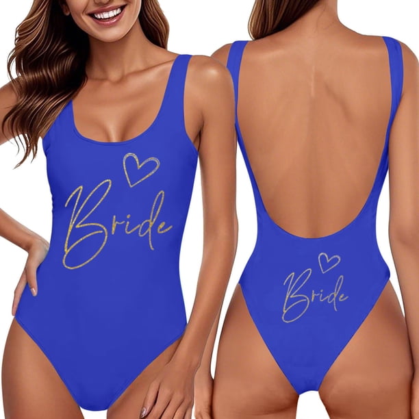 Bikini Mujer Traje de Baño Traje de Baño de Moda Para Mujer, Con Estampado de Letras, Bikini Sexy, Sin Mangas, Sin Espalda, Ropa de Playa de Verano, Trajes de Baño 522