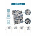 thumbnail image 6 of Retro Blue Sea Turtles Corals Table Runner 13x72in Non-Slip Cotton Linen Table Runners, Watercolor Marine Life Dresser Scarves TableRunner for Dinner Kitchen Dining Wedding Party, 6 of 9