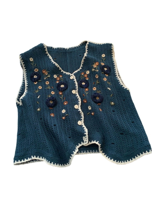 Sleeveless Crochet Cardigan