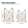 thumbnail image 2 of Xecao Funny Chicken Pattern Sports Drawstring Backpack - String Swim Gym Bag with Wet Proof Pocket for Women&Men-Small, 2 of 6