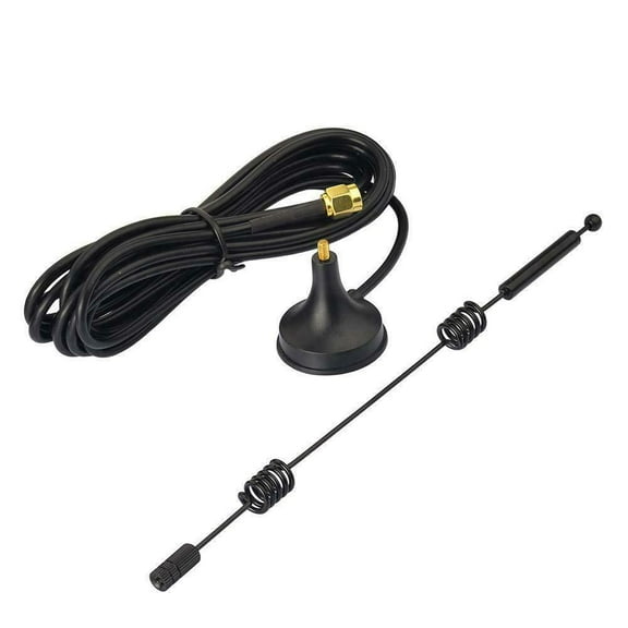 12dbi Dual Band Pole WIFI Antenna 2.4G/5.8G SMA Male Antenna with Magnetic base for Router Camera Signal Booster Wireless Security Camera Surveillance Recorder