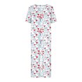 thumbnail image 4 of Qiopertar Liquidation à Moins de 5$ Blouse Décontractée à Col Rond Manches Courtes Mode Pantalon Ensemble de Pyjama Grandes Économies de Vacances!, 4 of 6