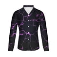 thumbnail image 4 of Lilgiuy Shirts for Men Casual Buttons Beach Non-positioning Print Turn Down Short Sleeve Shirt Blouse for Dating Wedding, 4 of 5