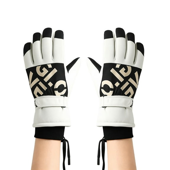 ZJXFGS Gifts For Women,Womens Gloves For Cold Weather,Skiing Accessories,Driving Gloves Men,Heated Motorcycle Gloves For Women,Lightweight Gloves,Winter Waterproof Gloves, Beige, One Size