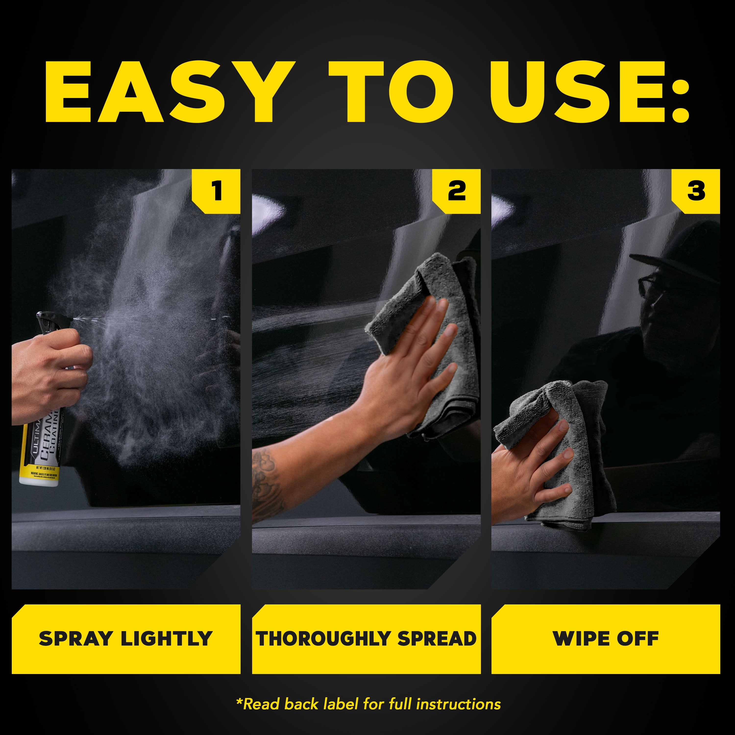 Meguiar's Ultimate Ceramic Coating Kit, Ceramic Protection, Includes Premium Microfiber Towels