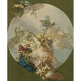 thumbnail image 3 of Giacinto Diana 15x18 Black Modern Framed Museum Art Print Titled - An Allegory of Peace, a Preparatory Study for a Ceiling, 3 of 5