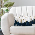 thumbnail image 3 of Navy Blue White Gray Lumbar Pillow Covers 12X20 Inch Set of 2 Watercolor Abstract Graffiti Decorative Pillow Cases Neutral Minimali Cushion Case Morden Home Decor for Sofa Couch Porch Outdoor, 3 of 6