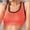 Orange, variant on VISALY Sports Bras High Impact Sports Bras For Women Women Sports Bras Strappy Padded Medium Support Yoga Bra Workout Bra Workout Tops For Women Yoga Sports Bra Wireless Bras Comfortable Bras Black L
