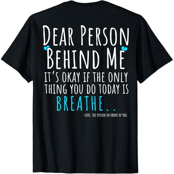 Mental Health & Suicide Prevention Awareness Person Behind T-Shirt