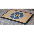 thumbnail image 6 of First Impression Thick Handwoven Floella Monogrammed Large Double Door Entry Doormat (24" x 39"), 6 of 6