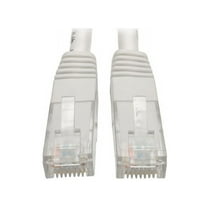 Eaton Tripp Lite Series Cat6 Gigabit Molded UTP Ethernet Cable RJ45 M/M PoE White 10 ft. 3.05 m