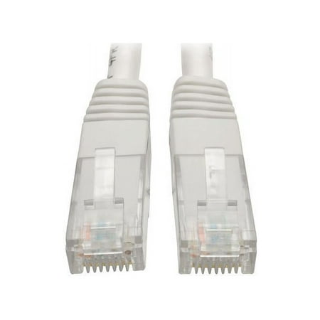 UPC: 0037332201928 | Tripp Lite 10ft Cat6 Gigabit Molded Patch Cable RJ45 M/M 550MHz 24AWG White