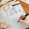 thumbnail image 3 of unbranded 10Ud Clips Decorativos Triangulares En Metal Oro Rosa Para Notas Y Fotos, 3 of 5