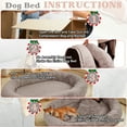 thumbnail image 6 of Human Dog Bed,72"x48"x11" Extra Large Human Dog Bed for People Adults and Pets, Large Bean Bag Bed for Humans and Dogs, Ultimate Comfort Washable Fur and Blanket Adult Dog Bed(Brown), 6 of 6