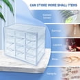 thumbnail image 3 of LCFALO Daily Contact Lenses Storage Organizer Case, Colored Contact Lenses Clear Plastic 12-lattice Large Suspensibility Daily Contact Lens Case Storage Box, 3 of 7