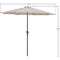 thumbnail image 3 of Meridian Furniture Fiji Beige Polyester Patio Umbrella, 3 of 10