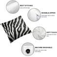 thumbnail image 4 of BANET SGI Pillowcase Size &amp; Egyptian Thread Count Pillowcase Zebra Print, Long Staple &amp; Breathable, Easy to wash 22x22in, 4 of 5
