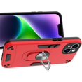 thumbnail image 4 of Case for iPhone 14 Plus with Built-in 360° Rotating Ring Kickstand Cover, Military-Grade Drop Protection Phone Case, Back Case for iPhone 14 Plus (6.7 inch), Red, 4 of 9
